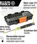 All In One Precision Screwdriver Set With 39 Bits For Apple Devices Magnetic Dual End Barrel For One Handed Fastener Retention
