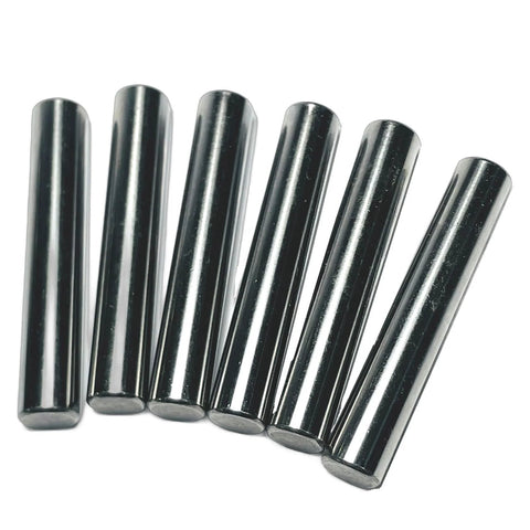 Six Pack One Half Inch Diameter And Three Inch Length Dowel Pins For Solid Wood Projects, precision ground alloy steel shelf pins