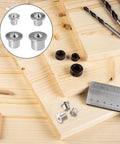 Twenty Piece Panel Furniture Positioning Dowel Pin Kit For Cabinets And Woodworking Includes 1/4 5/16 3/8 And 1/2 Inch Round Pins