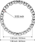 Premium Headset Bearings Set Of Two For One And One Eighth Inch Headsets Five Thirty Second Inch Twenty Ball Bearings Fits Mountain Bikes