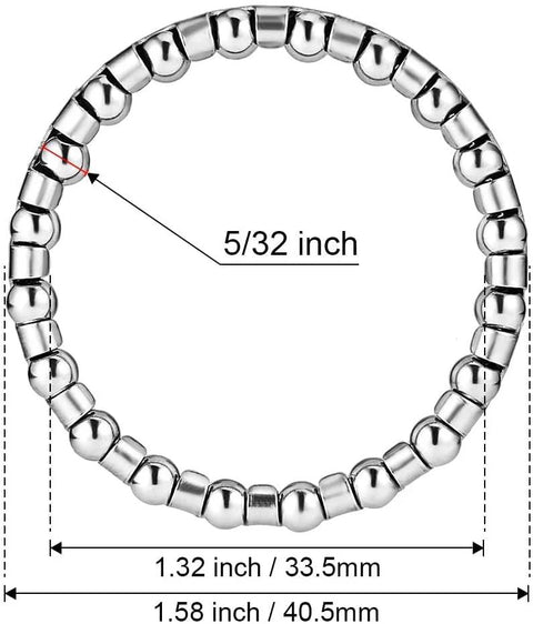 Premium Headset Bearings Set Of Two For One And One Eighth Inch Headsets Five Thirty Second Inch Twenty Ball Bearings Fits Mountain Bikes