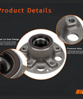 Front Wheel Hub And Bearing Assembly For Mercedes Benz C230 C240 C280 C32 AMG C320 C350 close-up view showing quad lid seal