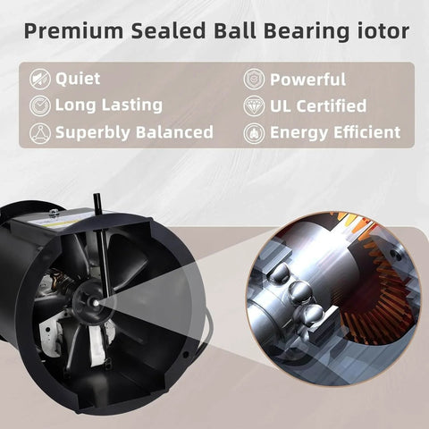 Premium sealed ball bearing iotor for HVAC Furnace Draft Inducer Blower Motor Replacement That Fits Nordyne M1MB070ABW