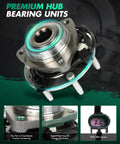 Front Wheel Hub And Bearing Assembly For Chevy Trailblazer SSR GMC Envoy Buick Rainier Oldsmobile Bravada Isuzu Ascender Saab 9 7x Six Lug with ABS