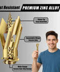 360pcs Self Drilling Drywall Anchors and Screws Kit with 4 Sizes, shown with premium zinc plated anchor and smiling person