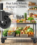 5 Inch Heavy Duty Expanding Stem Casters For Stainless Steel Prep Tables And Carts Fits Tube Legs 7/8 To 1-5/8 Inch with kitchen setup