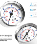 Pressure gauge for Three In One Oil Air Regulator Filter With Lubricator Cup And Automatic Drain For Air Tools System