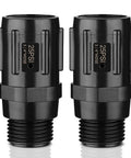 Pressure Regulator 25 PSI Three Quarter Inch FHT to Three Quarter Inch MHT Low Flow Valve for Drip Irrigation Systems Two Pack