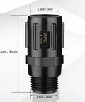 Pressure Regulator 25 PSI Three Quarter Inch FHT to Three Quarter Inch MHT Low Flow Valve for Drip Irrigation Systems, front view.