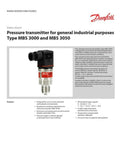 Industrial pressure transmitter 0-150 PSI MBS 3000 for HVAC