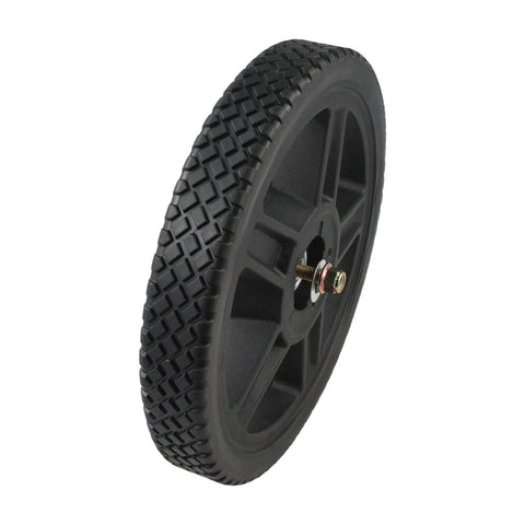 12 x 1.75 Inch Pressure Washer Cart Wheel with 1/2 Hub, Rubber Replacement for Ryobi Homelite BlackMax, side view