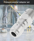 2 Pack NPT 3/8 Inch Pressure Washer Quick Connect Fittings Stainless Steel Male Adapters Plug For Cleaning Machines Up To 5000 PSI