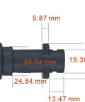 Pressure Washer Gun Adapter For Karcher K2 K3 K4 K5 K6 K7 Pre 2010 Models And Stanley SLP Guns Converts To One Quarter Inch Quick Connect Fitting Easy Install, brass and plastic construction with measurements
