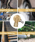 Pivoting Coupler For Pressure Washer Gutter Cleaner 240 Degree Rotation Seven Angles One Quarter Inch Quick Connect Uses
