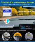 Image showing the Heavy Duty Auto Foam Mounting Tape 0.4 In X 36 Ft With Adhesion Promoters Automotive Grade on a car dashboard