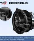 AC Blower Motor Fan Assembly For Toyota Prius 2001-2009 Replacement HVAC Heater Blower Motor with 2-pin connector