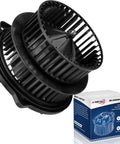 AC Blower Motor Fan Assembly For Toyota Prius 2001 2002 2003 2004 2005 2006 2007 2008 2009 Replacement HVAC Heater Blower Motor For Prius Models Plug And Play Installation With Durable Casing And Quiet Operation displayed with packaging.