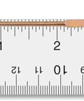 Six Pack Privacy Door Emergency Release Tool Set For Interior Bedroom And Bathroom Doors With Small Access Hole, Featuring Flat Slotted Tips, Durable Metal Construction In Gold Color For Quick, Safe Entry During Privacy Scenarios displayed on a ruler for scale.