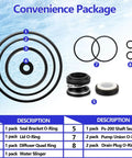 Pro Grade O-Ring Rebuild Repair Kit For Pentair SuperFlo And SuperMax Pool Pumps Including PS-200 Shaft Seal