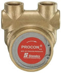 Front view of IPW Industries Inc-Procon (112A100F11AA200)- Rotary Vane Series 2 - Brass Pumps - Clamp On - 3/8" NPT 100 GPH / 200 PSI.