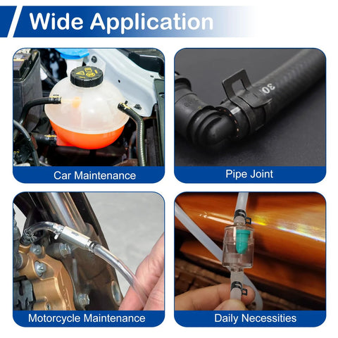 Applications of 5Pcs 0.91 Inch ID Spring Band Hose Clamps black for 1 inch OD fuel line in automotive and other uses