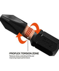Close-up of Slim Micro-Ratchet ProFlex Impact Driver Bit showing ProFlex torsion zone, part of 20-piece S2 Steel Set by Klein Tools.