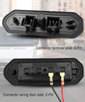 Sliding Door Connector Plate Wiring Set For Ram ProMaster Central Locking System 2014 2021, 3-pin and 2-pin view.