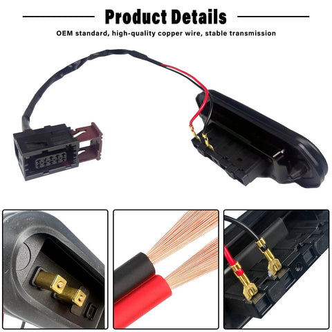 Sliding Door Connector Plate Wiring Kit For 2014 2021 Ram ProMaster 1500 2500 3500 Sliding Door Central Lock Contact Sensor Replacement 68210573AA Easy Install With Prewired Harness components