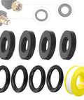 Propane Tank Gasket And O Ring Seal Kit With 15 O Rings And 15 Gaskets Plus PTFE Thread Sealing Tape For Gas Leakage Proof Sealing