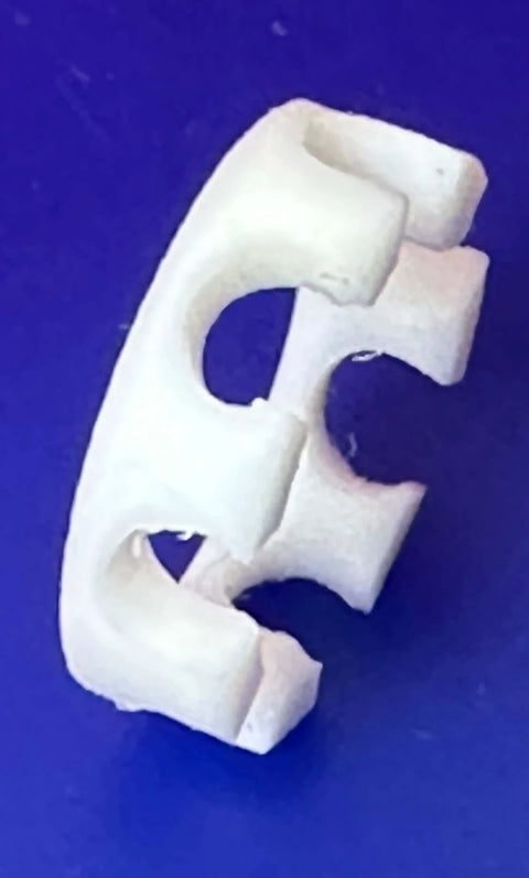 Close-up of PTFE Bearing Retainer/Cage for 608, featuring inner diameter of 8mm, designed for VXB bearings.