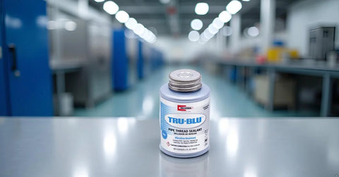 Fast Dry PTFE Enriched Pipe Thread Sealant For High Vibration Plumbing And Thermal Expansion RectorSeal Tru Blu 31631 Quarter Pint
