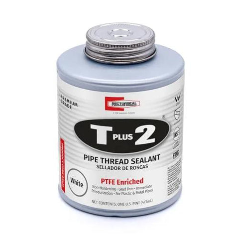 Non Hardening PTFE Enriched Pipe Thread Sealant With Synthetic Fibers For Pros And Diyers To Create Flexible Leak Free Threads