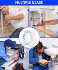 High Density PTFE Plumbers Tape Pro Grade Thread Sealant For Leak Proof Pipe Connections Half Inch By Five Hundred Twenty Inches Pack Of Two in use by plumbers.