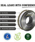 ThreadPro High Density PTFE Thread Seal Tape 1/2 Inch By 125 Feet Mega Roll 3 Pack Pro Grade Leak Proof Pipe Sealant Features