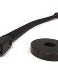 Close-up of wire harness and pulley part of Electric PTO Clutch for Exmark 103-0662, 27-30HP Kohler Lazer Z (370000 & Up).