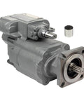 PTO Dump Pump Hydraulic Gear Pump C102 Series 49 GPM @ 1800 RPM, 3000 PSI Direct Mount - Replaces For Parker, Muncie, Permco, Buyers, Chelsea, Metaris, Automann, Genuine Newstar, OTR TKD64025, shown in a side angle view with visible 7/8 in input shaft and mounting flange.