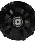 Front view of Black PTO Slip Clutch, ACZCR 1-3/8" Smooth Round Ends Slip Clutch for PTO Shaft, 900Nm torque, steel material.