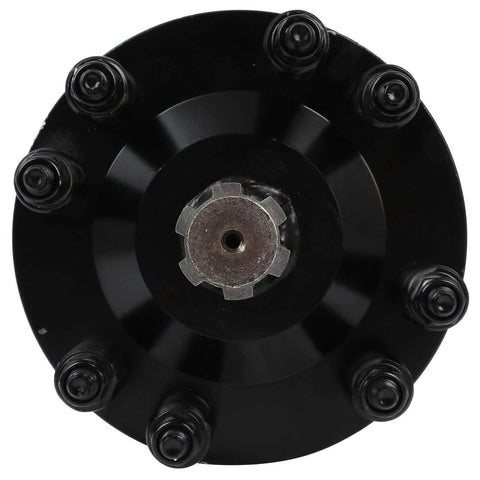 Front view of PTO Slip Clutch, 1-3/8" 6 Splines Both Ends Slip Clutch, Adjustable Rotary Cutter Brush Hog Slip Friction Clutch for PTO Shaft Replacement
