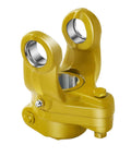 Front view of a 1-3/8" 6 Spline Torque Nm 1400,PTO Yoke Shear Bolt Torque Limiter in yellow alloy steel for heavy-duty tractors