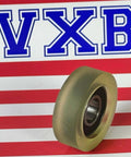 PU12X40X13-2RS PU Covered Bearing 12x40x13mm on striped background