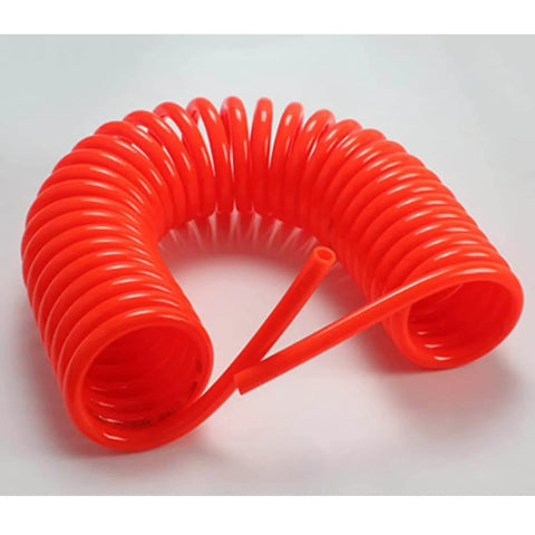 Flexible 6M PU Spring Tube Air Hose for Compressors with 5mm Inner Diameter and 8mm Outer Diameter Recoil Spiral Design