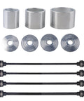 Pull and Press Sleeve Kit with 28 Pcs Universal Remove Bushes Bushing Bearings Seals Compatible with Most HGV and LCV Engines showing sleeves and rods.