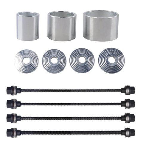 Pull and Press Sleeve Kit with 28 Pcs Universal Remove Bushes Bushing Bearings Seals Compatible with Most HGV and LCV Engines showing sleeves and rods.