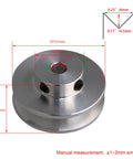 Aluminum single groove pulley with 31mm diameter and 5mm bore provides a compact, reliable belt drive for small DIY machines.