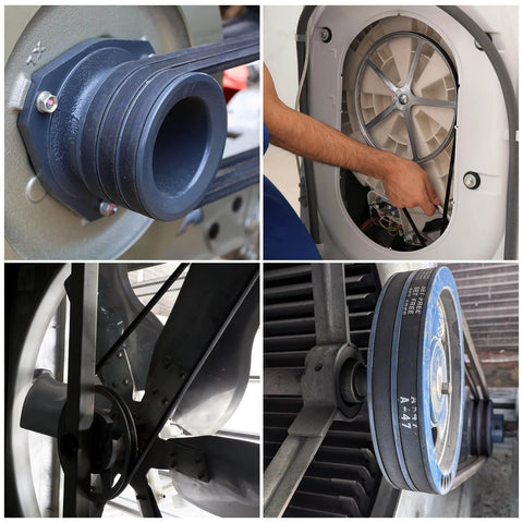Close-up of wheels and mechanisms related to a 4-Pack Utility Cart 508 mm Platform Size built for moving heavy cargo and appliances.