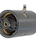 Pump Motor Compatible With Monarch 8111 8111D 8112 Western Plow M3100, front view showing 12V CCW unit with 114mm housing