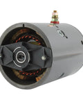 Front view of pump motor compatible with Monarch 8111 8111D 8112 Western Plow M3100
