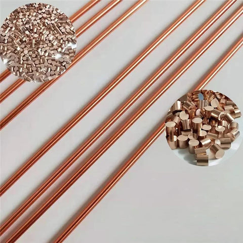 Pure Copper Round Rods Set 10 Piece 15.7 Inch Length 3mm Diameter 99.9 Percent Pure Copper for Grounding Gardening Crafts and Metalworking