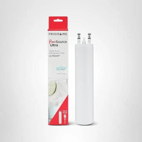 PureSource Ultra Water Filter ULTRAWF Replacement For Refrigerator Delivers Fresh Clean Tasting Water, packaging and filter view