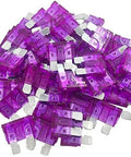 50 Pack 3 Amp Blade Automotive Fuses for Cars and Trucks, Fast Acting 32V Standard Circuit Protection, 50 Pcs Replacement Fuses